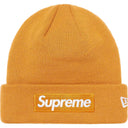 Supreme New Era Box Logo Beanie Light Mustard - Unmatched Kicks - Beanies