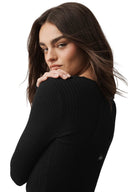 Sweater Knit Unwind Long Sleeve - Black - Unmatched Kicks - ALO