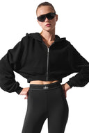 Sweet Escape Zip Up Hoodie Black - Unmatched Kicks - ALO