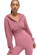 Sweet Escape Zip Up Hoodie Pink Wild Rose - Unmatched Kicks - ALO