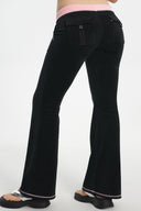 Sweetheart Cotton Velour Track Pants Liquorice - Unmatched Kicks - Juicy Couture