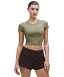 Swiftly Tech Cropped Short - Sleeve Shirt 2.0 Bay Leaf/Bay Leaf - Unmatched Kicks - LULULEMON