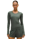 Swiftly Tech Long - Sleeve Shirt 2.0 Waist Length Palm Deco - Unmatched Kicks - LULULEMON