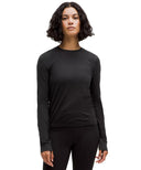 Swiftly Wool Long - Sleeve Shirt Waist Length Black/Black - Unmatched Kicks - LULULEMON