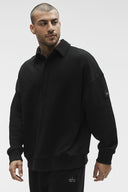 Take It Easy Long Sleeve Henley Pullover Black - Unmatched Kicks-ALO