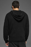 Textured Knit Hoodie Black - Unmatched Kicks - ALO