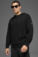 Textured Knit Hoodie Black - Unmatched Kicks - ALO