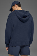 Textured Knit Hoodie Navy - Unmatched Kicks - ALO
