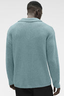 Textured Knit Long Sleeve Polo - Desert Sage - Unmatched Kicks - ALO