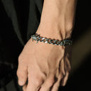 The Barbed Wire Cuban Bracelet - Silver RG397