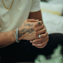 8mm Cuban Bracelet 8mm - Silver RG321