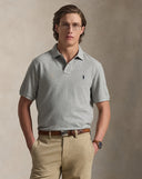 The Iconic Mesh Polo Shirt - All Fits Classic Andover Heather/Navy - Unmatched Kicks-ralph lauren