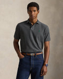 The Iconic Mesh Polo Shirt - All Fits Classic Barclay Heather/Green - Unmatched Kicks-ralph lauren