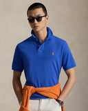 The Iconic Mesh Polo Shirt - All Fits Classic New Iris Blue/Orange - Unmatched Kicks-ralph lauren