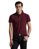The Iconic Mesh Polo Shirt - All Fits Spring Wine Heather - Unmatched Kicks - ralph lauren