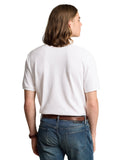 The Iconic Mesh Polo Shirt - All Fits White/Navy - Unmatched Kicks - ralph lauren