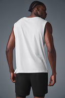 The Triumph Muscle Tank - White - Unmatched Kicks - ALO