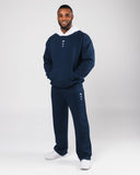 Three Pillar Heavyweight Hoodie - Denim - Unmatched Kicks - Alphalete