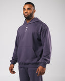 Three Pillar Heavyweight Hoodie - Muted Purple - Unmatched Kicks - Alphalete