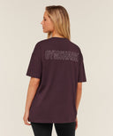 Trace Graphic Oversized T-Shirt GS Cherry Purple - Unmatched Kicks - GYMSHARK