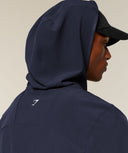 Train Hooded Track Jacket regular Heavy Blue - Unmatched Kicks-GYMSHARK
