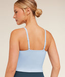 Training Cami Tank With Shelf Chilled Blue - Unmatched Kicks - GYMSHARK