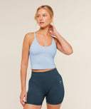 Training Cami Tank With Shelf Chilled Blue - Unmatched Kicks - GYMSHARK