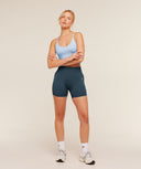 Training Cami Tank With Shelf Chilled Blue - Unmatched Kicks - GYMSHARK