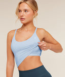 Training Cami Tank With Shelf Chilled Blue - Unmatched Kicks - GYMSHARK