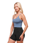 Training Cami Tank With Shelf Worn Blue - Unmatched Kicks - GYMSHARK