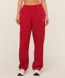 Training Fleece Straight Leg Jogger - Carmine Red - Unmatched Kicks - GYMSHARK