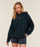 Training Oversized Fleece Hoodie Deep Petrol Blue - Unmatched Kicks - GYMSHARK
