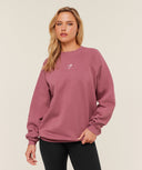 Training Oversized Fleece Sweatshirt - Reset Pink - Unmatched Kicks - GYMSHARK