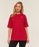 Training Oversized T-Shirt - Carmine Red - Unmatched Kicks - GYMSHARK