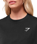 Training Oversized T-Shirt oversized fit Black - Unmatched Kicks - GYMSHARK