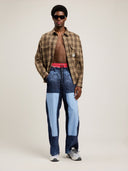 Tree Logo Check Loose Overshirt - Unmatched Kicks - Palm Angeles