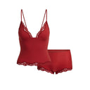 TRIANGLE CAMI AND BOY SHORT SET Brick - Unmatched Kicks - ALO