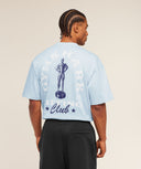Trophy Graphic T-Shirt oversized fit Chilled Blue - Unmatched Kicks - GYMSHARK