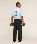 Trophy Graphic T-Shirt oversized fit Chilled Blue - Unmatched Kicks - GYMSHARK