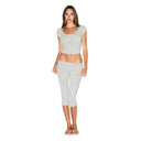 Ultra Light Jersey SCOOP NECK T - SHIRT Light heather grey - Unmatched Kicks - SKIMS