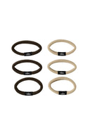 Untangled Hair Tie (6 - Pack) - Beige/Espresso - Unmatched Kicks - ALO