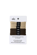 Untangled Hair Tie (6 - Pack) - Beige/Espresso - Unmatched Kicks - ALO