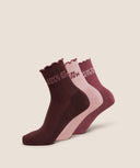 Valentines Graphic Frill Midi 3pk Cloud Pink/Reset Pink/Rich Maroon - Unmatched Kicks - Gymshark Accessories