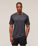 Versatile Seamless T-Shirt Dark Grey/Black - Unmatched Kicks - GYMSHARK