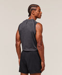 Versatile Seamless Tank Dark Grey/Black - Unmatched Kicks - GYMSHARK