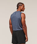 Versatile Seamless Tank Iron Blue/Navy - Unmatched Kicks - GYMSHARK
