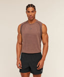 Versatile Seamless Tank Taupe Brown/Cool Brown - Unmatched Kicks - GYMSHARK