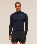 Vital 1/4 Zip Navy/Heavy Blue - Unmatched Kicks-GYMSHARK