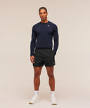 Vital Seamless Long Sleeve T-Shirt Slim Fit Navy/Heavy Blue - Unmatched Kicks-GYMSHARK