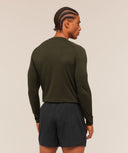 Vital Seamless Long Sleeve T-Shirt Slim Fit Strength Green/Canvas Green - Unmatched Kicks-GYMSHARK